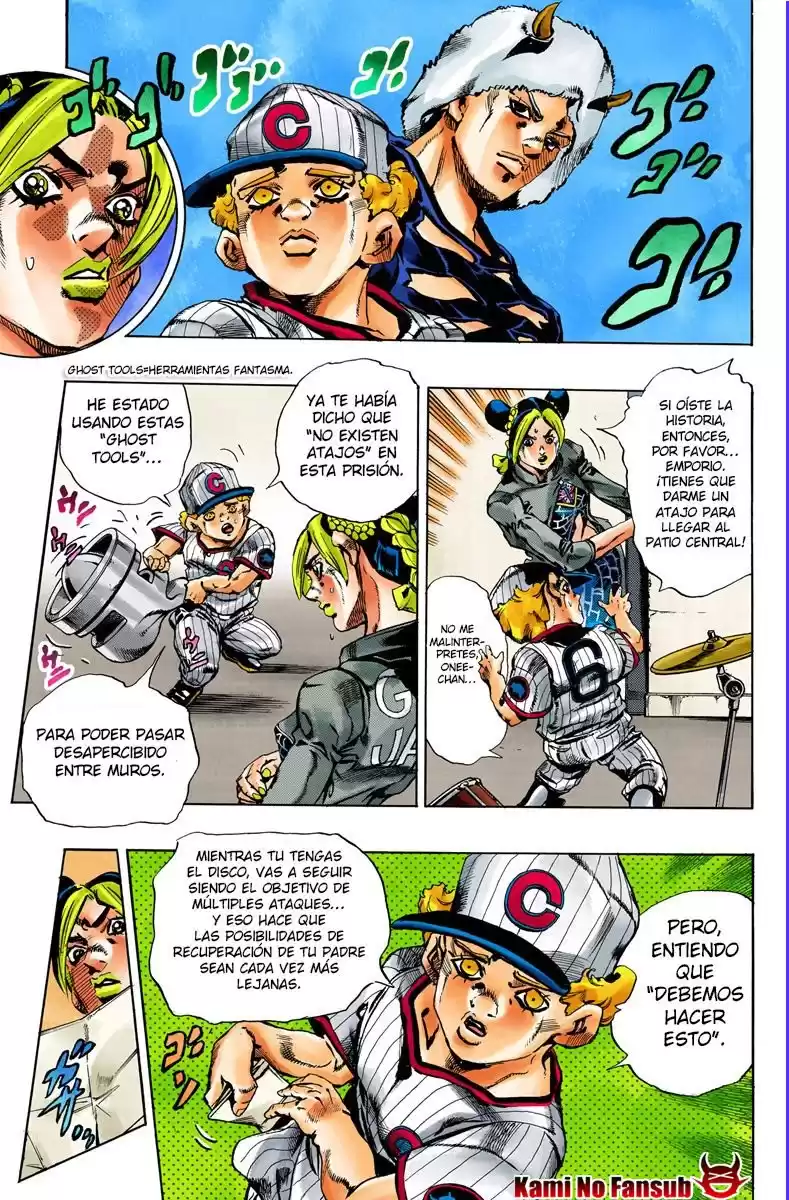 JoJo's Bizarre Adventure Parte 6: Stone Ocean Full Color Capitulo 40: Operación: Savage Garden parte 1 página 12