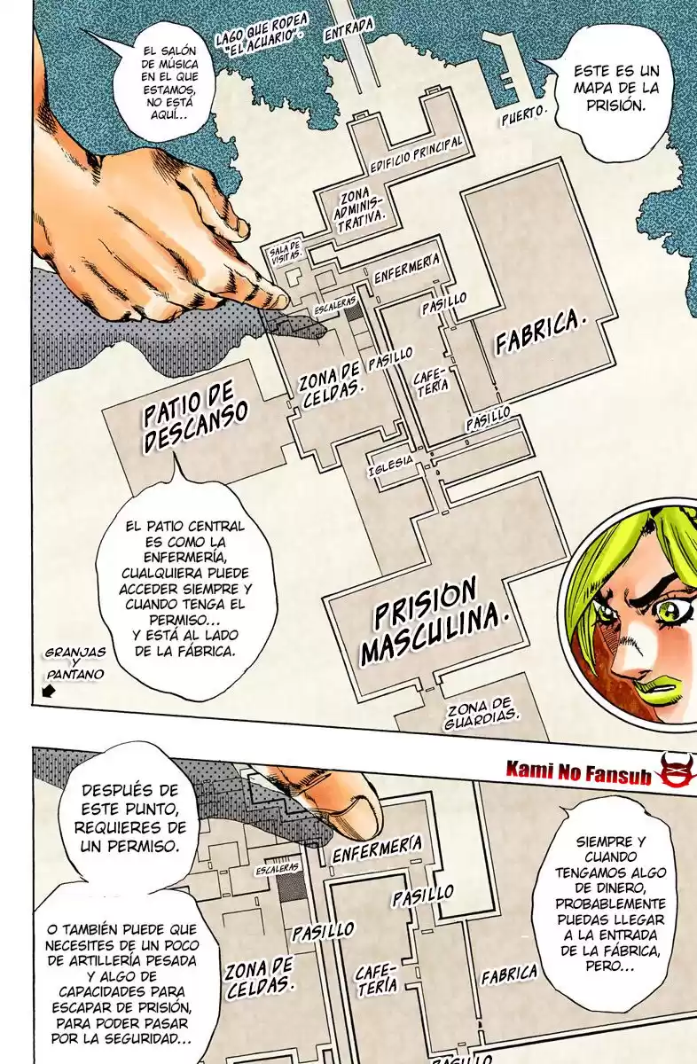 JoJo's Bizarre Adventure Parte 6: Stone Ocean Full Color Capitulo 40: Operación: Savage Garden parte 1 página 13