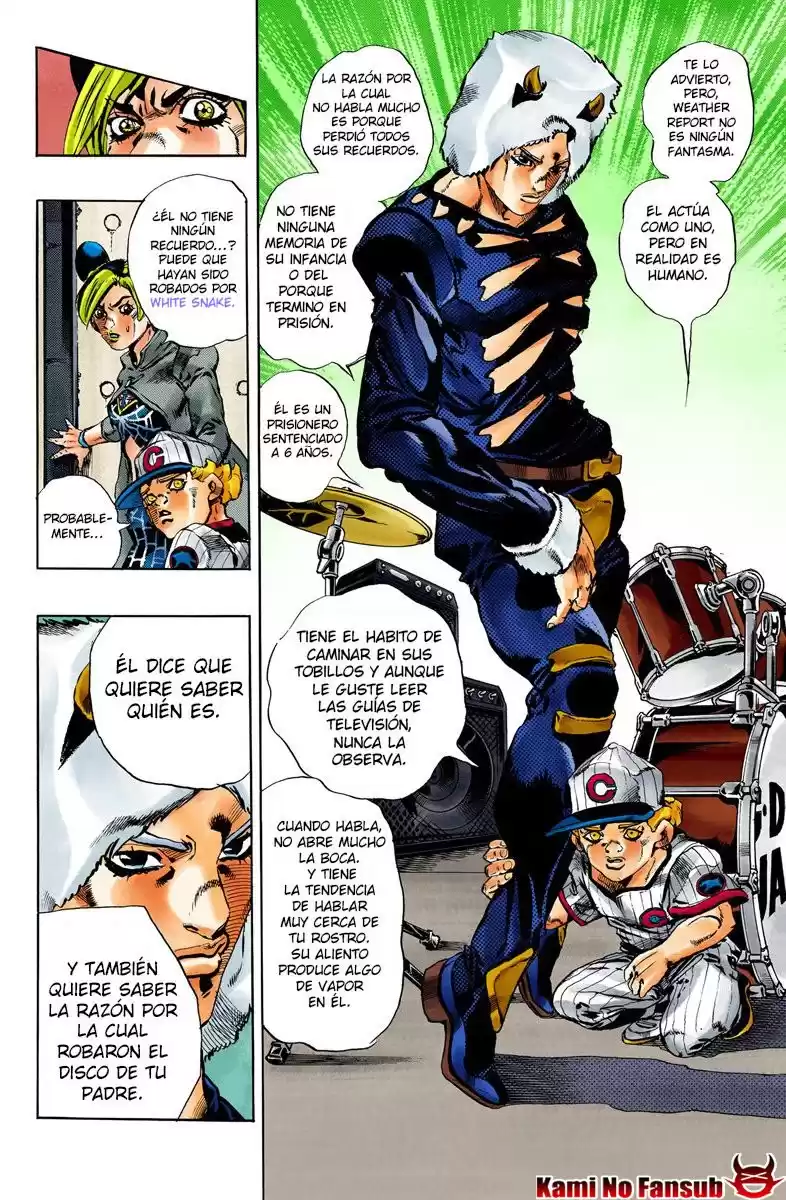 JoJo's Bizarre Adventure Parte 6: Stone Ocean Full Color Capitulo 40: Operación: Savage Garden parte 1 página 15