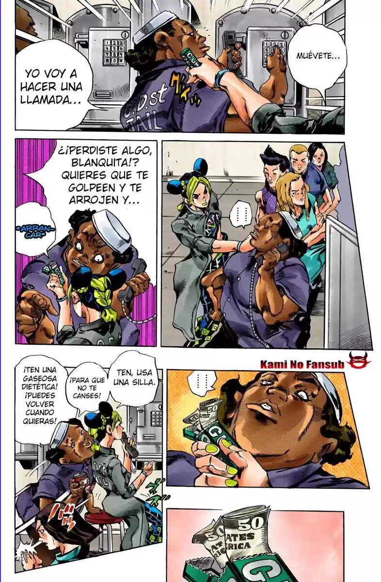 JoJo's Bizarre Adventure Parte 6: Stone Ocean Full Color Capitulo 40: Operación: Savage Garden parte 1 página 3