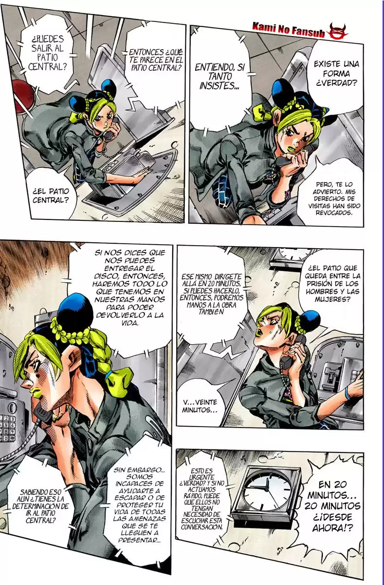 JoJo's Bizarre Adventure Parte 6: Stone Ocean Full Color Capitulo 40: Operación: Savage Garden parte 1 página 8