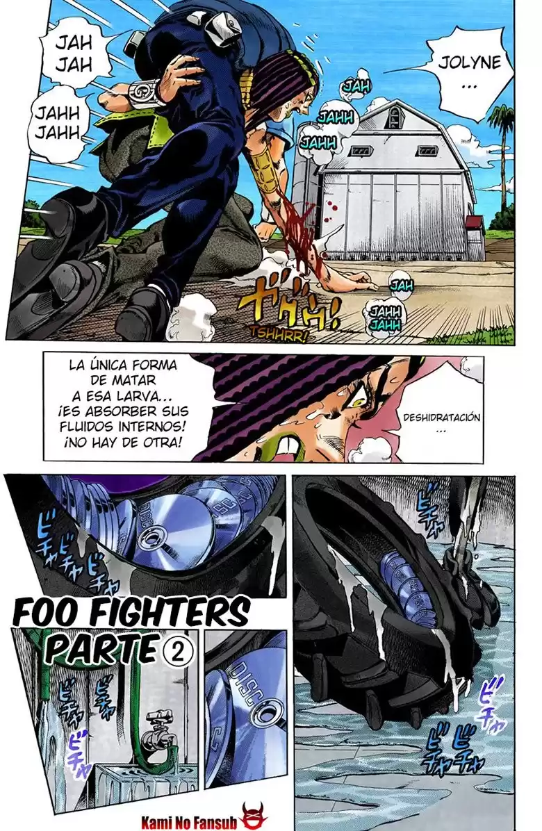 JoJo's Bizarre Adventure Parte 6: Stone Ocean Full Color Capitulo 32: Foo Fighters parte 2 página 2