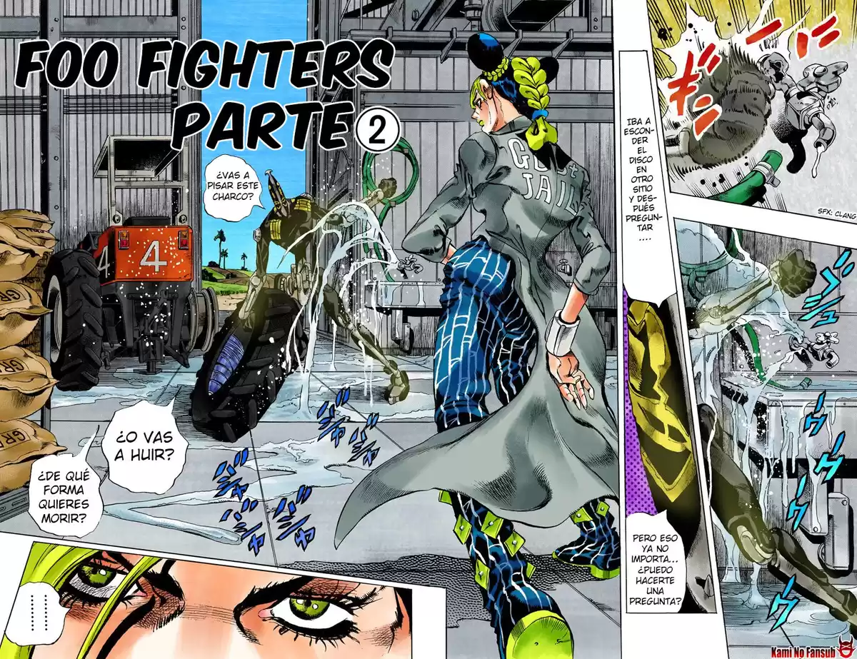 JoJo's Bizarre Adventure Parte 6: Stone Ocean Full Color Capitulo 32: Foo Fighters parte 2 página 3