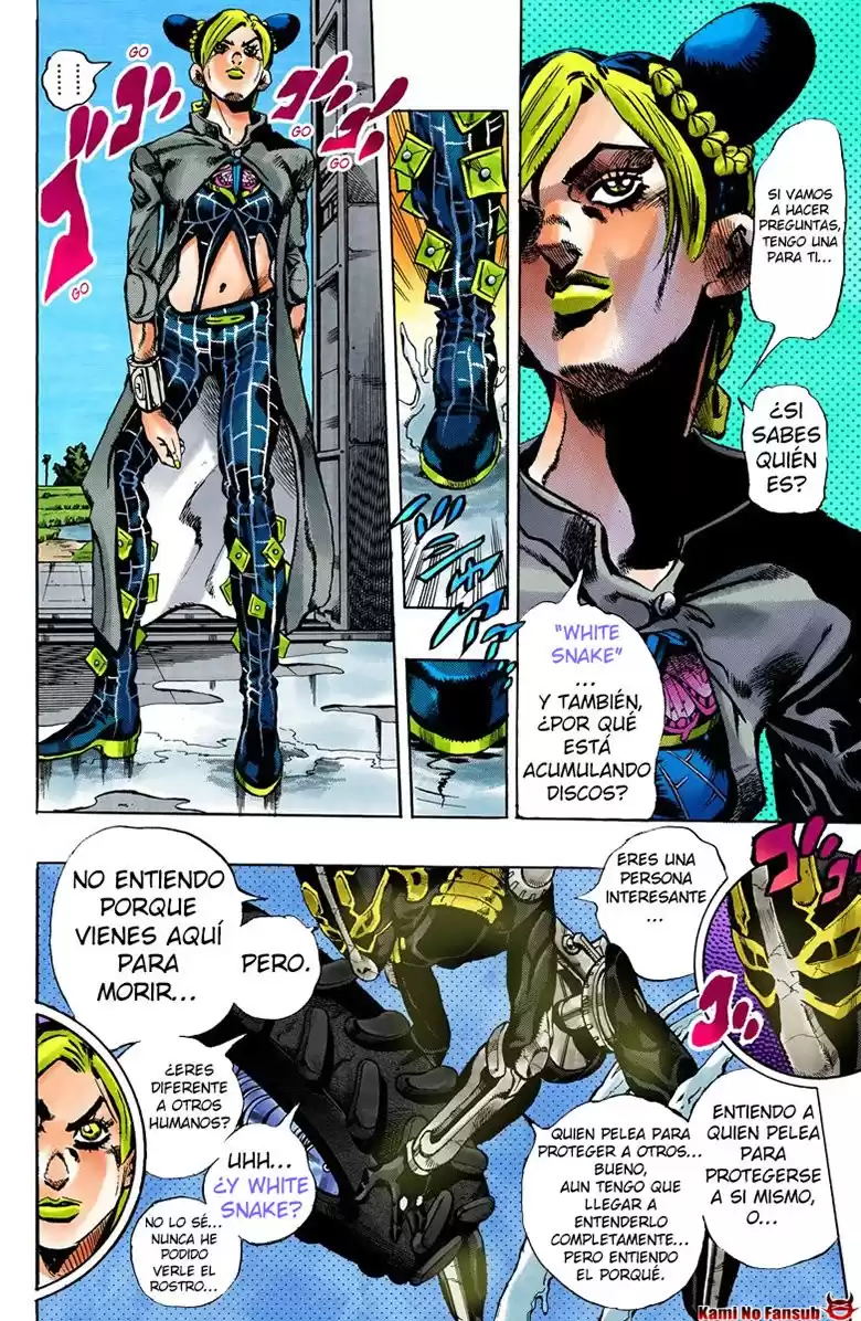 JoJo's Bizarre Adventure Parte 6: Stone Ocean Full Color Capitulo 32: Foo Fighters parte 2 página 4