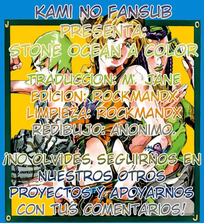 JoJo's Bizarre Adventure Parte 6: Stone Ocean Full Color Capitulo 35: El recaudador Marilyn Manson parte 2 página 1