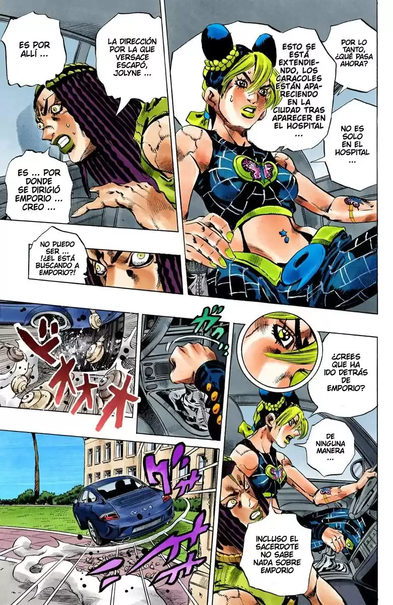 JoJo's Bizarre Adventure Parte 6: Stone Ocean Full Color Capitulo 131: Heavy Weather parte 7 página 13