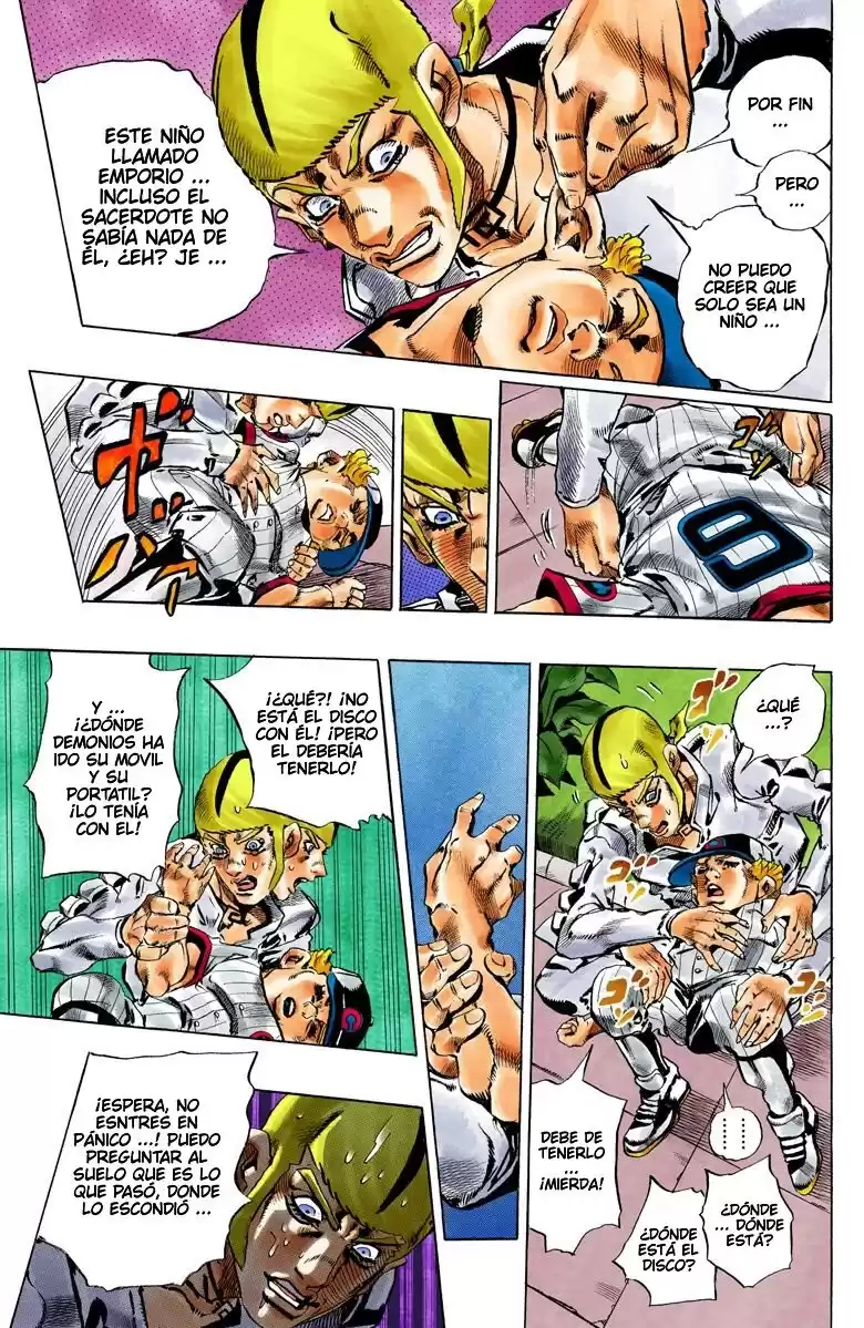 JoJo's Bizarre Adventure Parte 6: Stone Ocean Full Color Capitulo 131: Heavy Weather parte 7 página 9