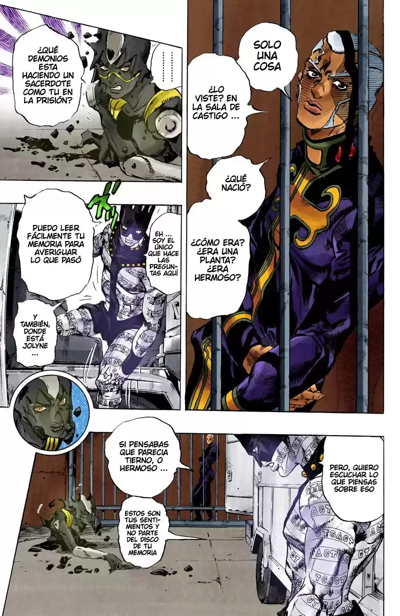 JoJo's Bizarre Adventure Parte 6: Stone Ocean Full Color Capitulo 90: Whitesnake - El Perseguidor parte 2 página 9