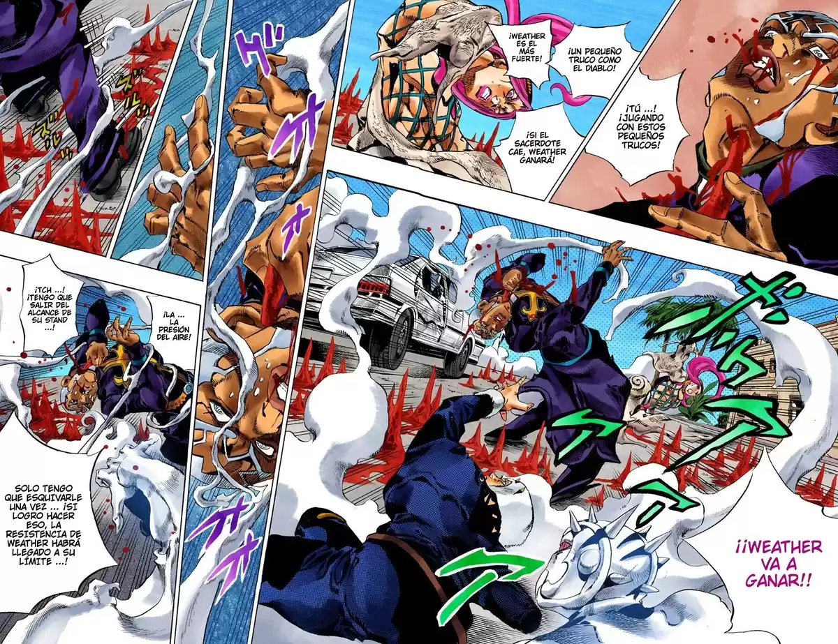 JoJo's Bizarre Adventure Parte 6: Stone Ocean Full Color Capitulo 136: Heavy Weather parte 12 página 4