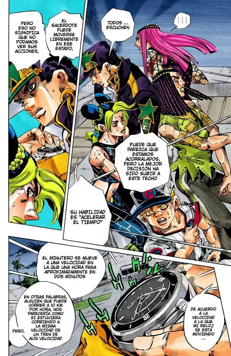 JoJo's Bizarre Adventure Parte 6: Stone Ocean Full Color Capitulo 151: Made in Heaven parte 3 página 9