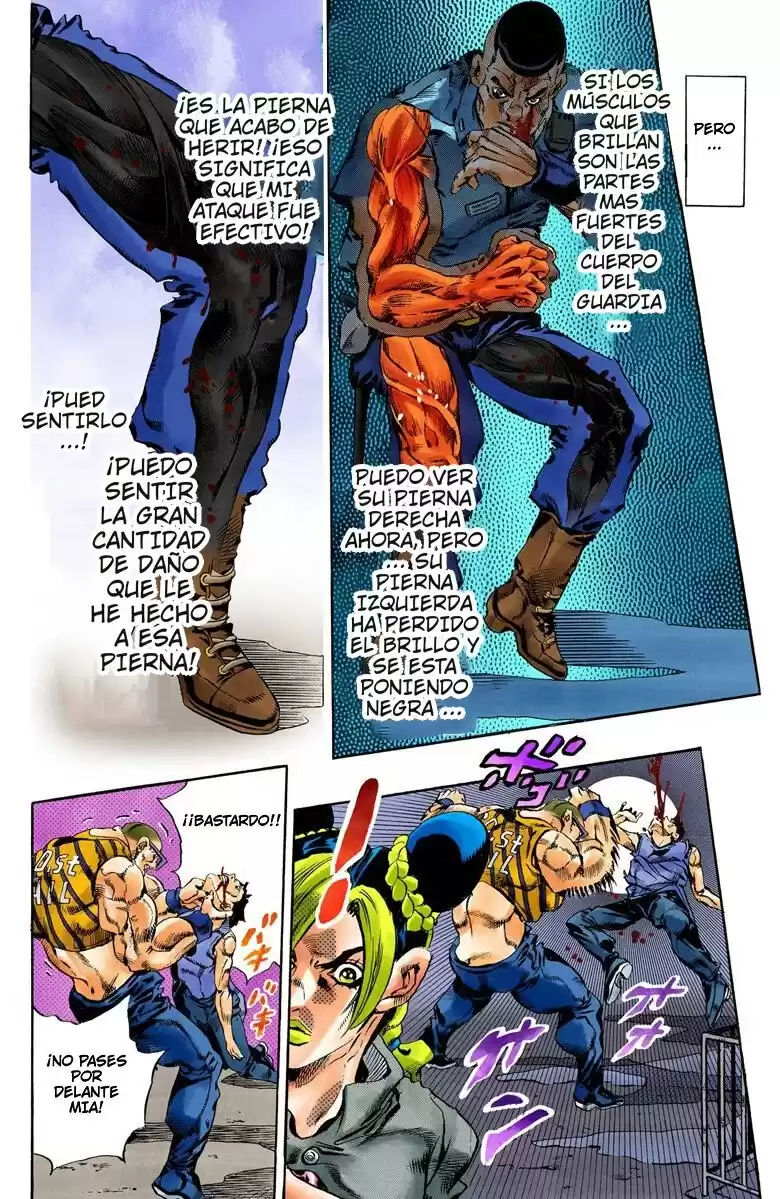 JoJo's Bizarre Adventure Parte 6: Stone Ocean Full Color Capitulo 62: El Secreto del Guardia Westwood parte 3 página 7