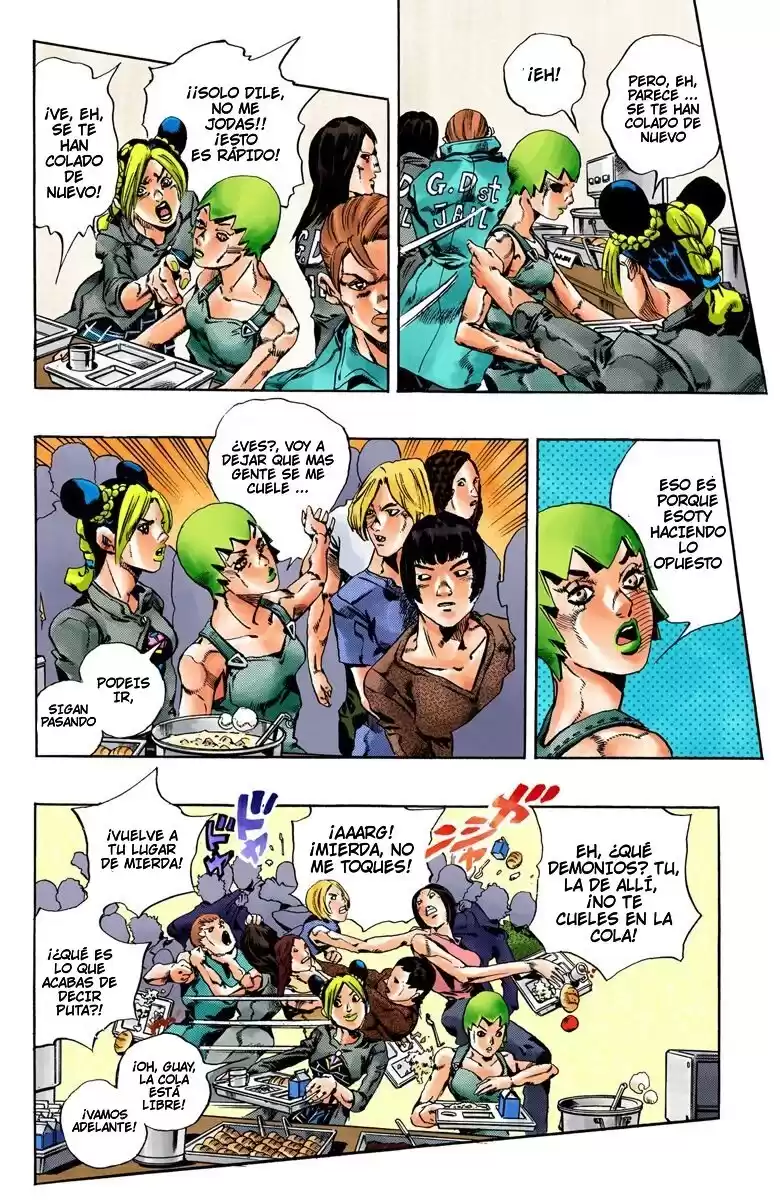 JoJo's Bizarre Adventure Parte 6: Stone Ocean Full Color Capitulo 51: Beso de Amor y Venganza parte 1 página 4