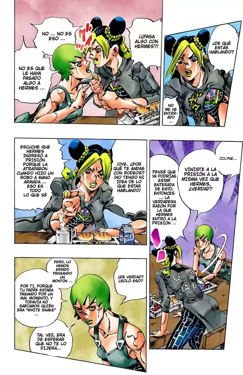 JoJo's Bizarre Adventure Parte 6: Stone Ocean Full Color Capitulo 51: Beso de Amor y Venganza parte 1 página 6