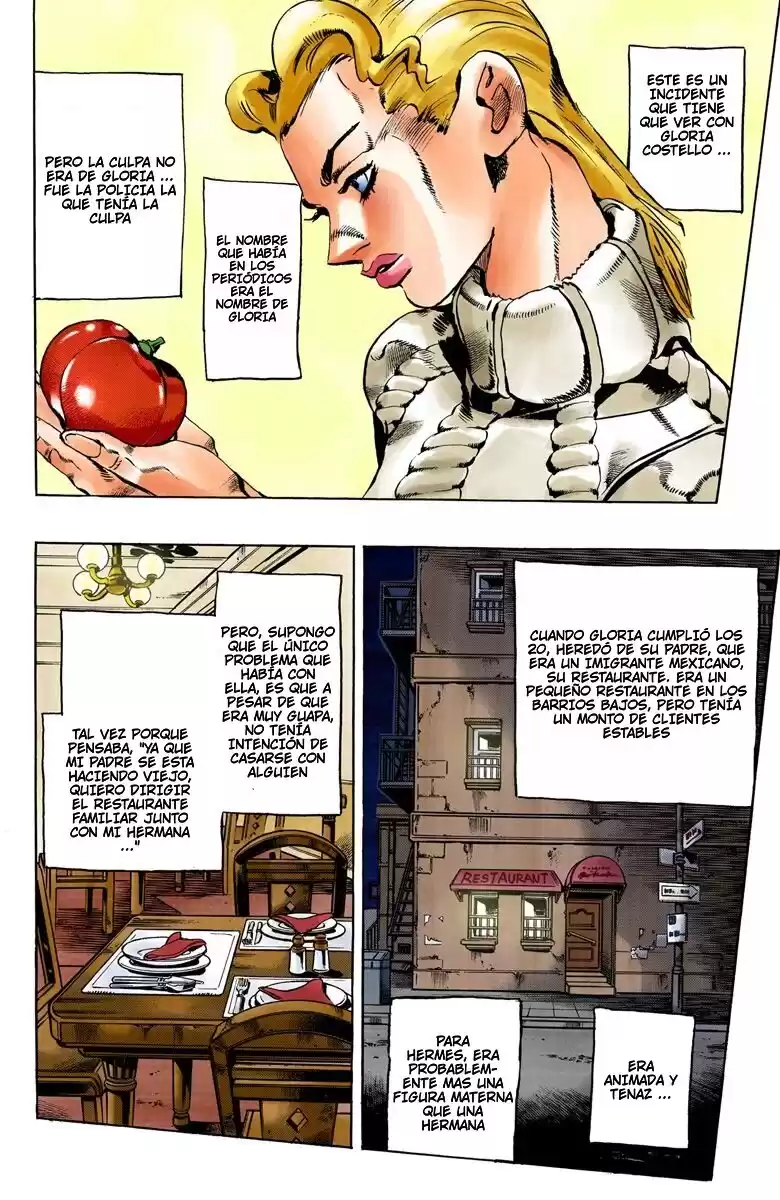 JoJo's Bizarre Adventure Parte 6: Stone Ocean Full Color Capitulo 51: Beso de Amor y Venganza parte 1 página 8