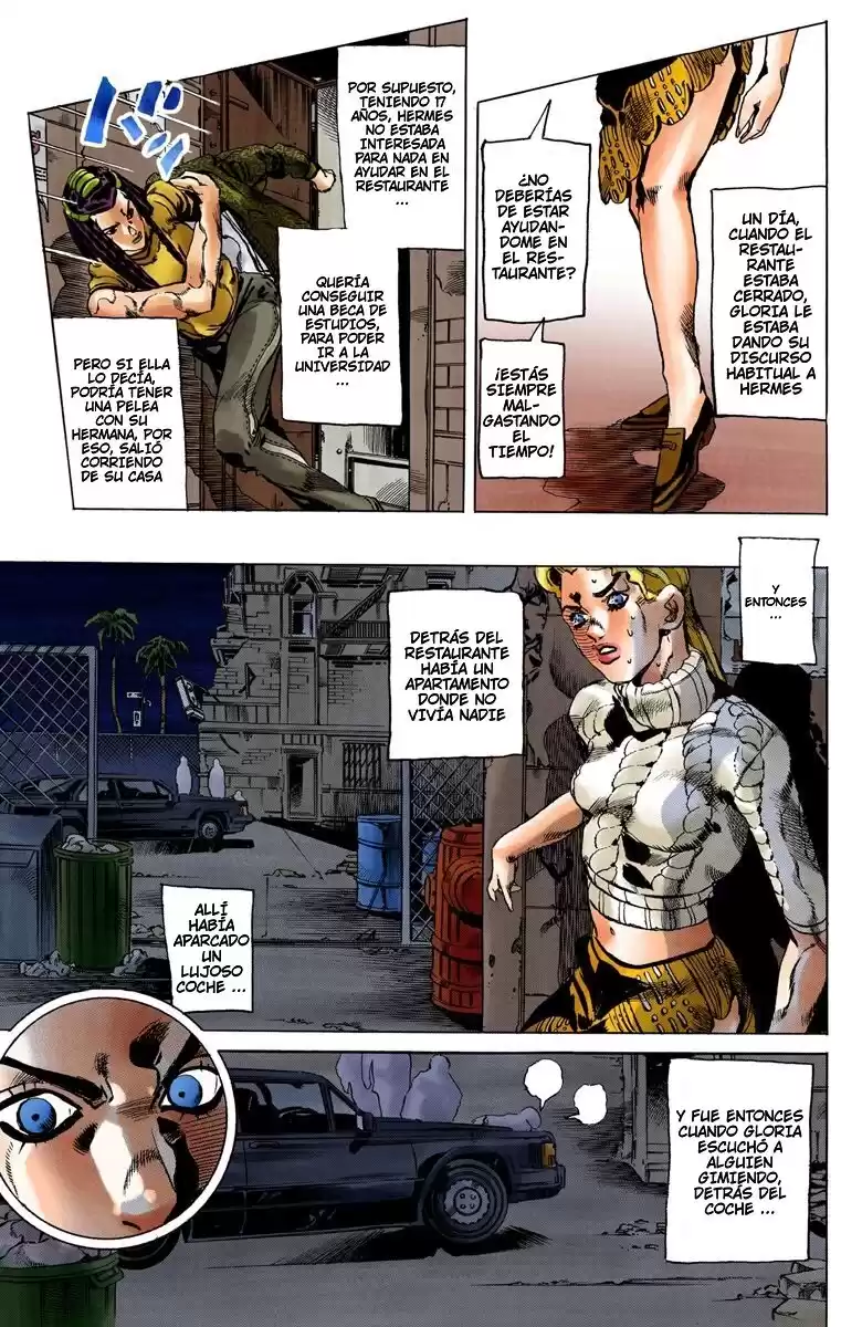 JoJo's Bizarre Adventure Parte 6: Stone Ocean Full Color Capitulo 51: Beso de Amor y Venganza parte 1 página 9