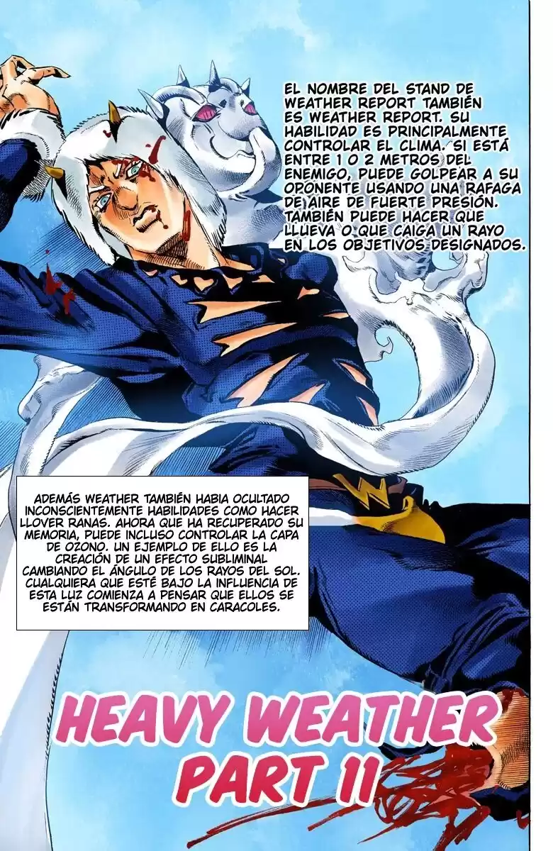 JoJo's Bizarre Adventure Parte 6: Stone Ocean Full Color Capitulo 135: Heavy Weather parte 11 página 1