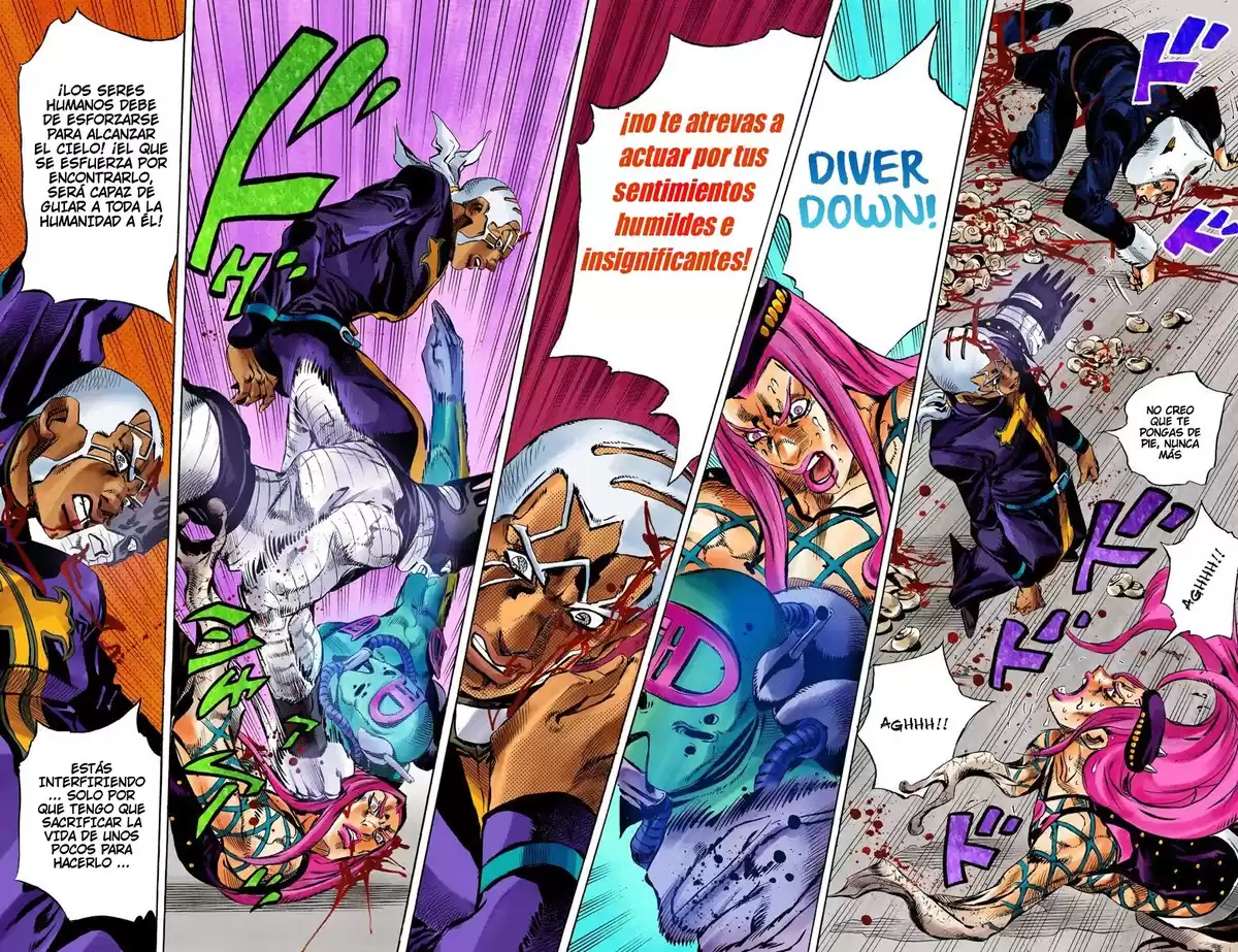 JoJo's Bizarre Adventure Parte 6: Stone Ocean Full Color Capitulo 135: Heavy Weather parte 11 página 5