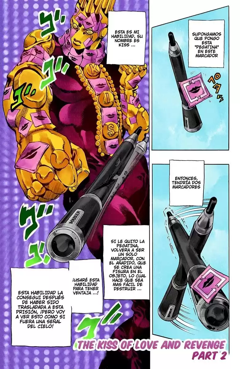 JoJo's Bizarre Adventure Parte 6: Stone Ocean Full Color Capitulo 52: Beso de Amor y Venganza parte 2 página 1