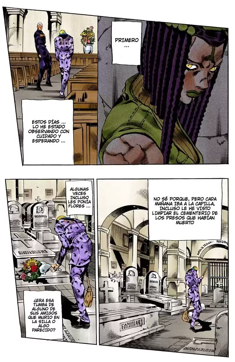 JoJo's Bizarre Adventure Parte 6: Stone Ocean Full Color Capitulo 52: Beso de Amor y Venganza parte 2 página 3