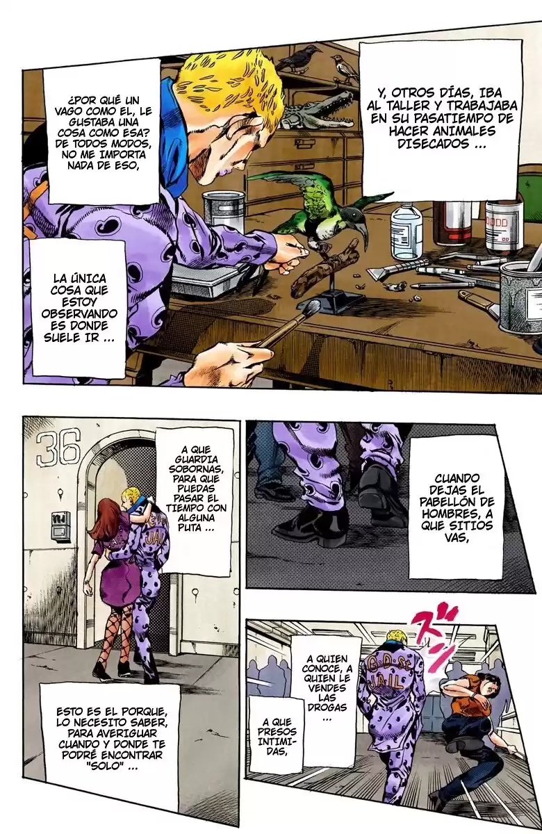 JoJo's Bizarre Adventure Parte 6: Stone Ocean Full Color Capitulo 52: Beso de Amor y Venganza parte 2 página 4