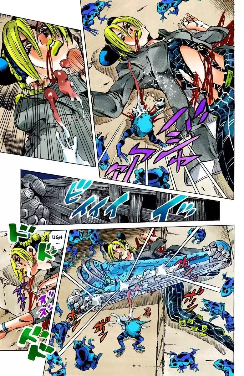 JoJo's Bizarre Adventure Parte 6: Stone Ocean Full Color Capitulo 49: Aviso de Precipitación Repentina parte 2 página 4