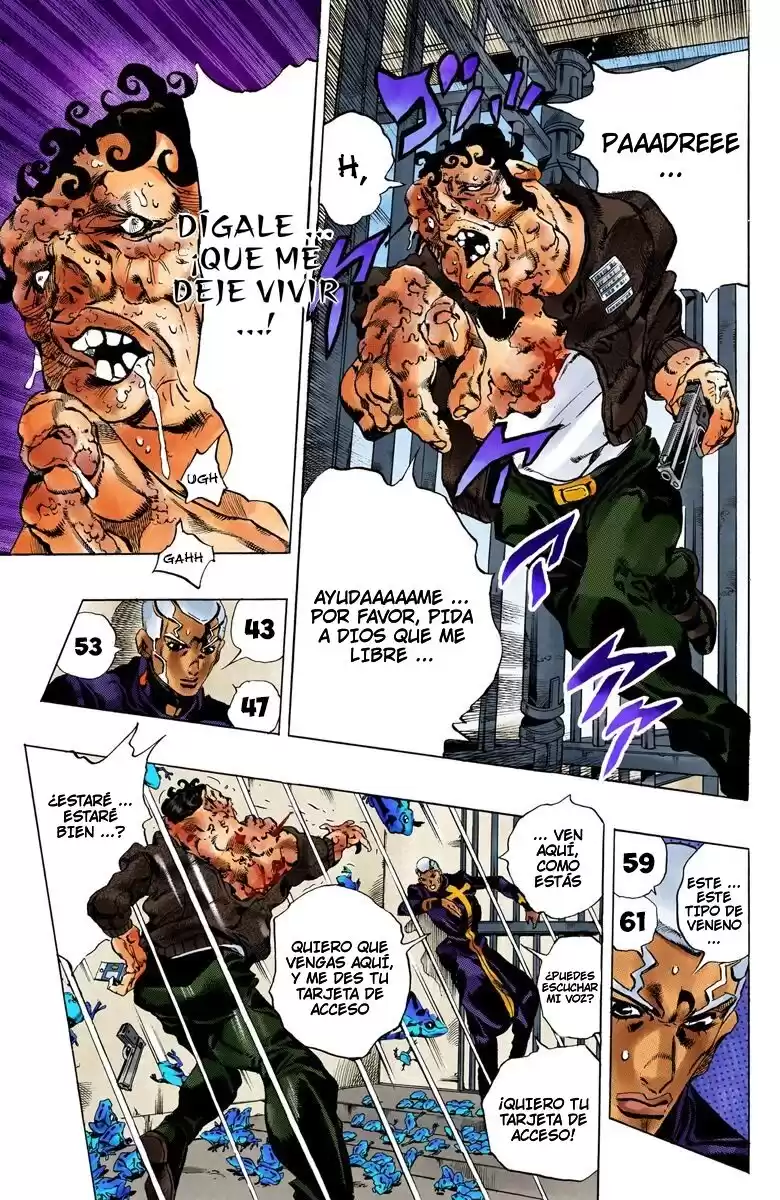 JoJo's Bizarre Adventure Parte 6: Stone Ocean Full Color Capitulo 49: Aviso de Precipitación Repentina parte 2 página 8