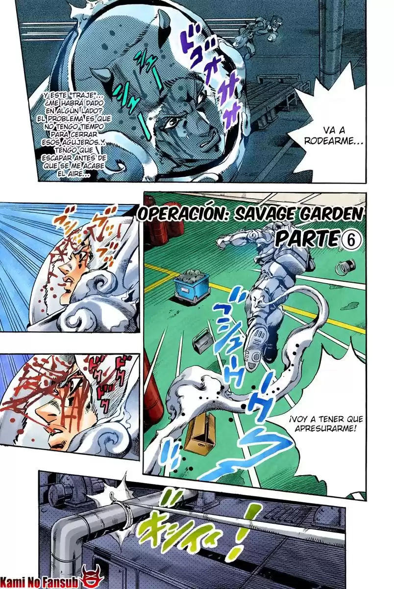 JoJo's Bizarre Adventure Parte 6: Stone Ocean Full Color Capitulo 45: Operación: Savage Garden parte 6 página 2