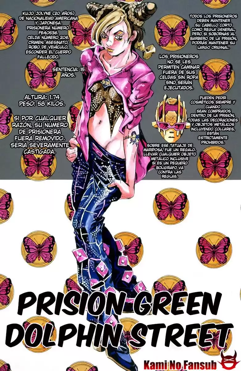 JoJo's Bizarre Adventure Parte 6: Stone Ocean Full Color Capitulo 10: Prisión Green Dolphin Street página 3