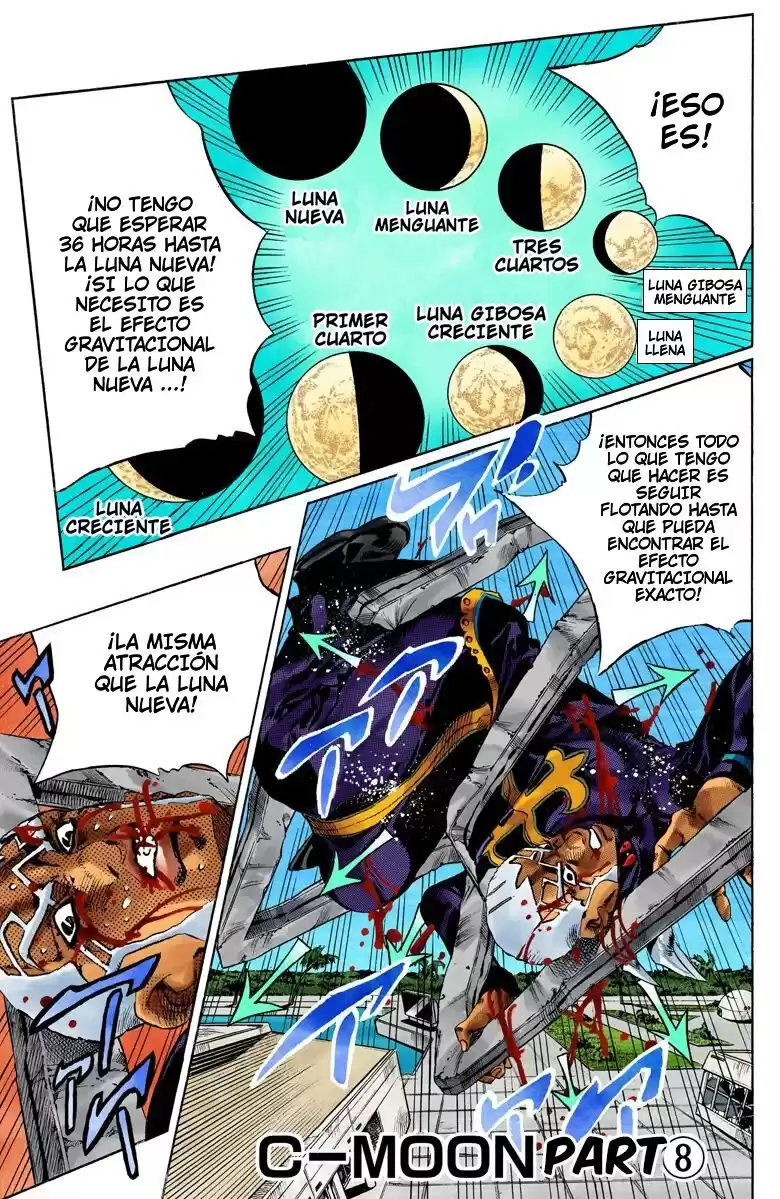 JoJo's Bizarre Adventure Parte 6: Stone Ocean Full Color Capitulo 148: C-Moon parte 8 página 1