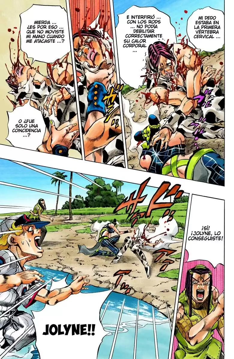 JoJo's Bizarre Adventure Parte 6: Stone Ocean Full Color Capitulo 117: Sky High parte 6 página 10