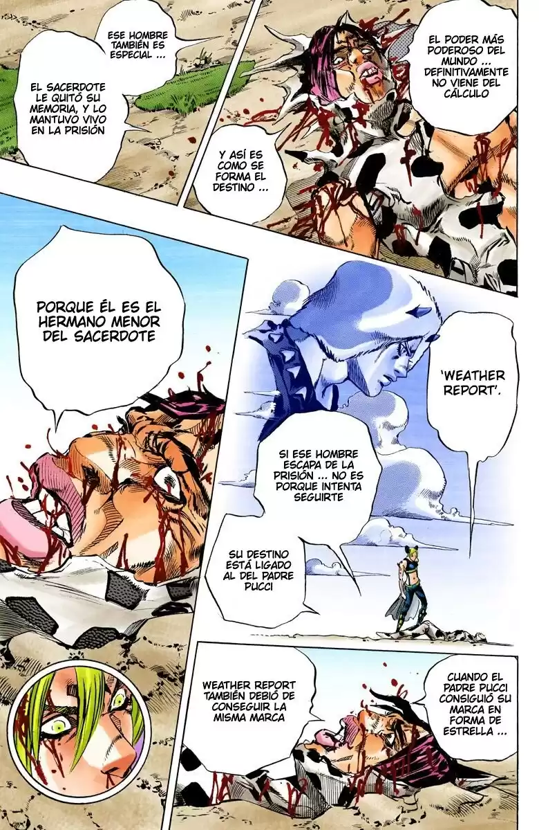 JoJo's Bizarre Adventure Parte 6: Stone Ocean Full Color Capitulo 117: Sky High parte 6 página 14