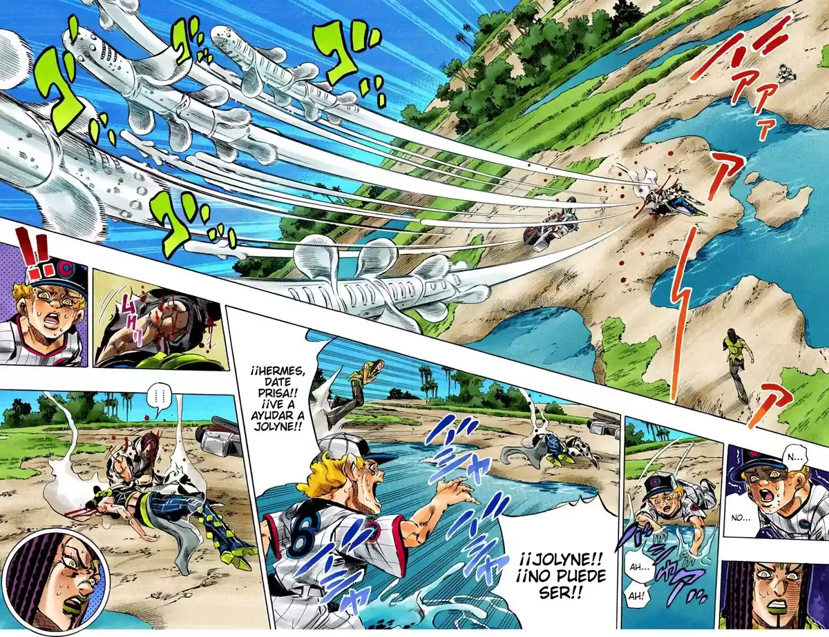 JoJo's Bizarre Adventure Parte 6: Stone Ocean Full Color Capitulo 117: Sky High parte 6 página 8