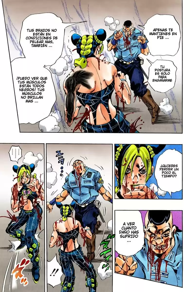 JoJo's Bizarre Adventure Parte 6: Stone Ocean Full Color Capitulo 65: El Secreto del Guardia Westwood parte 6 página 9