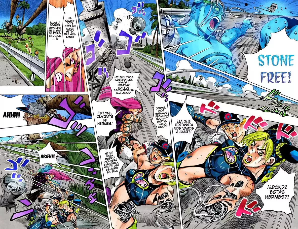 JoJo's Bizarre Adventure Parte 6: Stone Ocean Full Color Capitulo 140: La Gravedad de la Luna Nueva parte 2 página 4