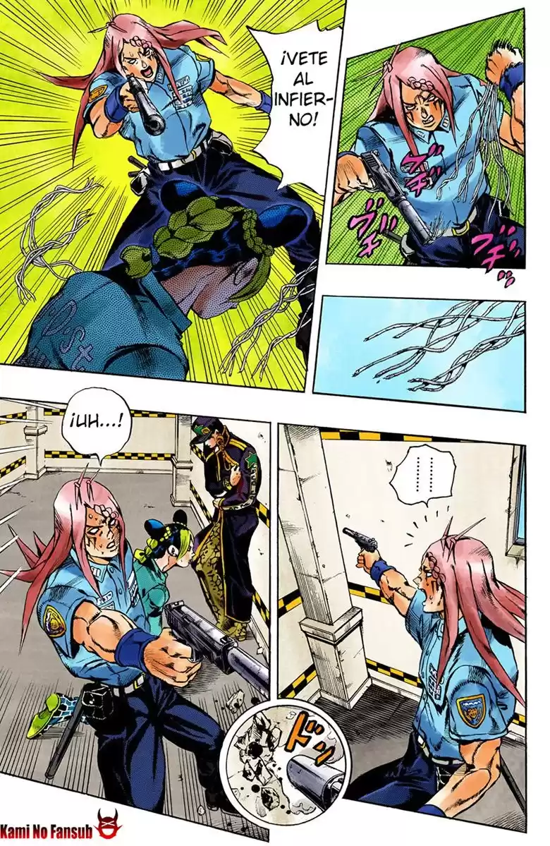 JoJo's Bizarre Adventure Parte 6: Stone Ocean Full Color Capitulo 19: El visitante parte 9 página 17