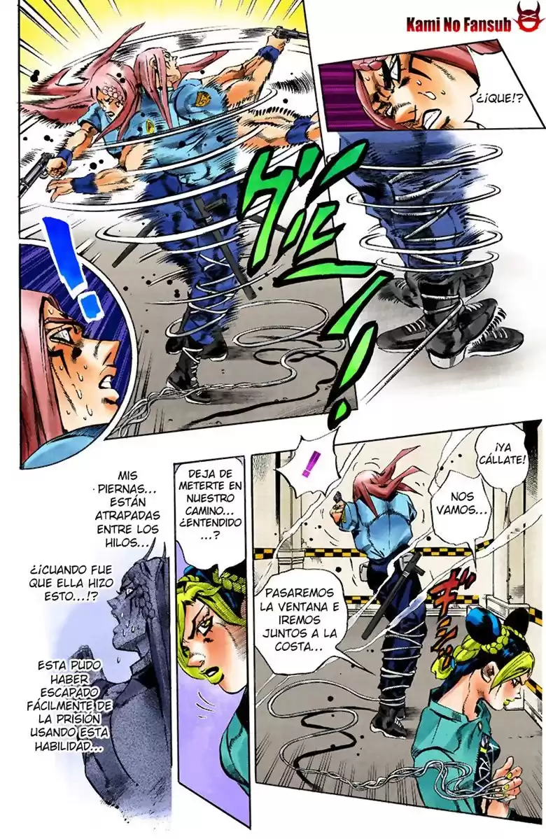 JoJo's Bizarre Adventure Parte 6: Stone Ocean Full Color Capitulo 19: El visitante parte 9 página 18