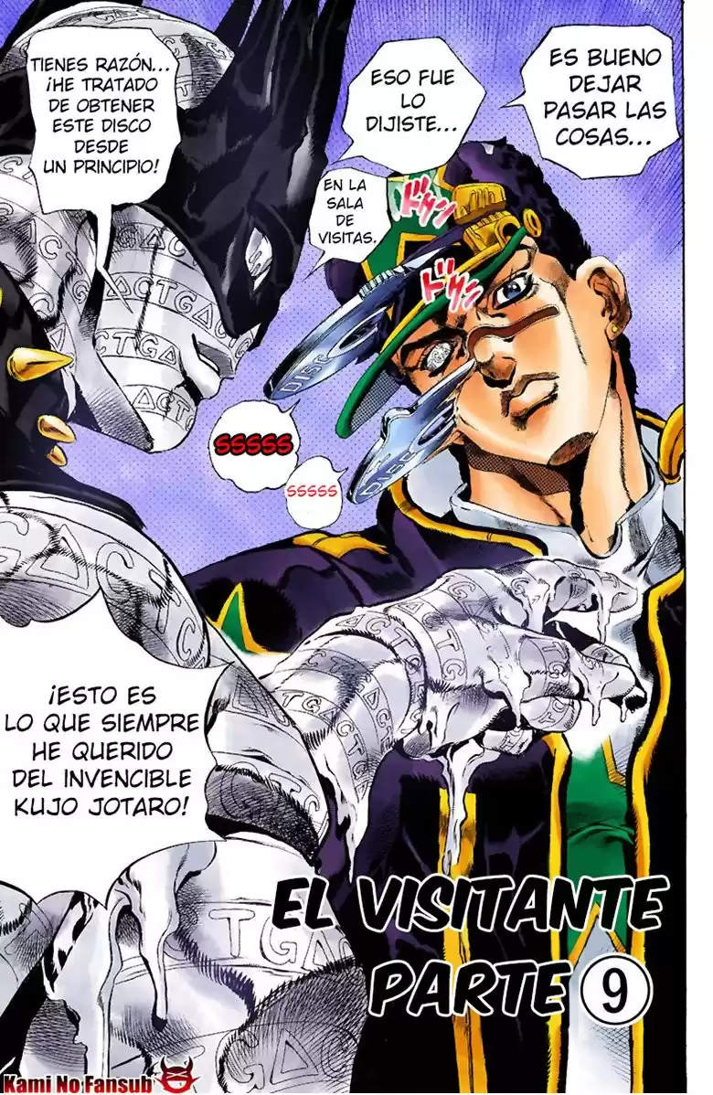 JoJo's Bizarre Adventure Parte 6: Stone Ocean Full Color Capitulo 19: El visitante parte 9 página 3