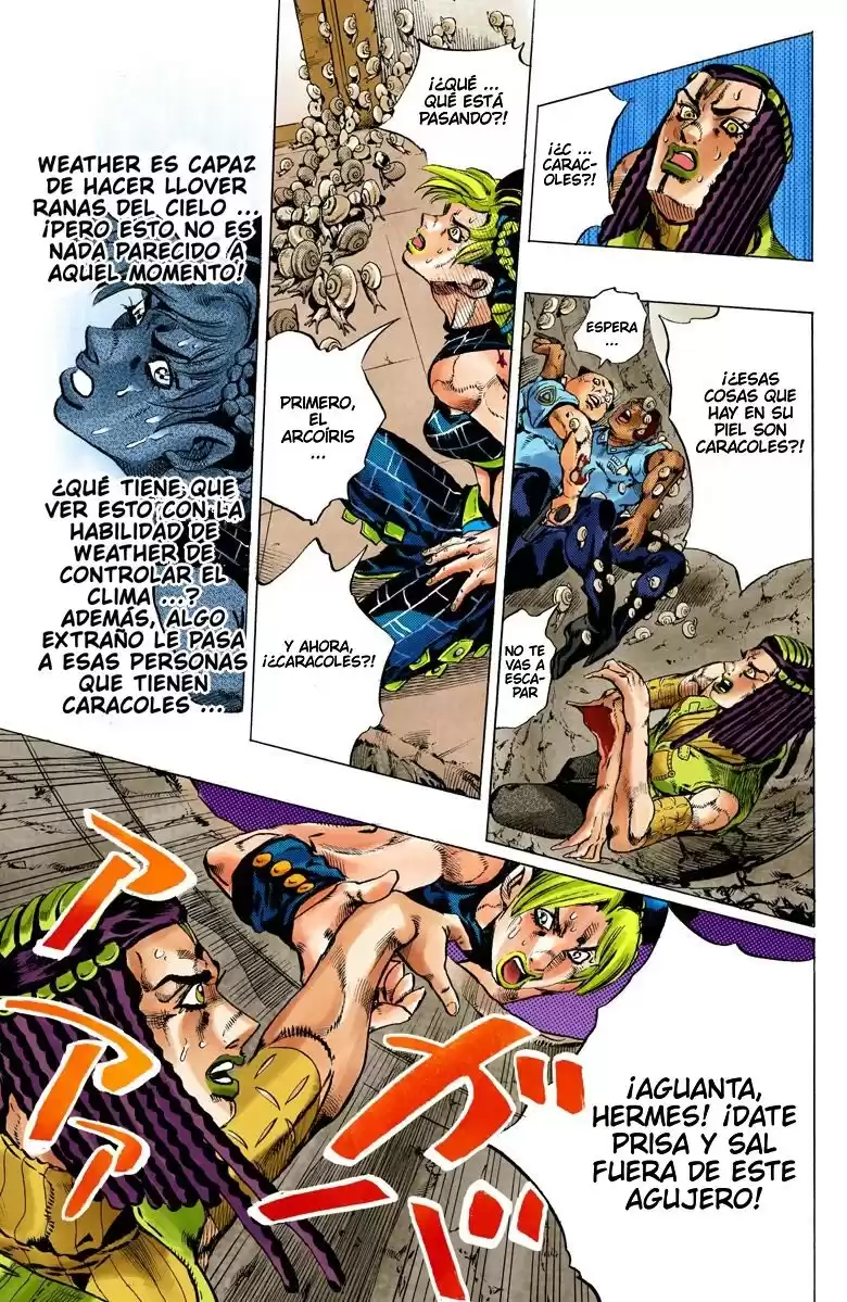 JoJo's Bizarre Adventure Parte 6: Stone Ocean Full Color Capitulo 126: Heavy Weather parte 2 página 10