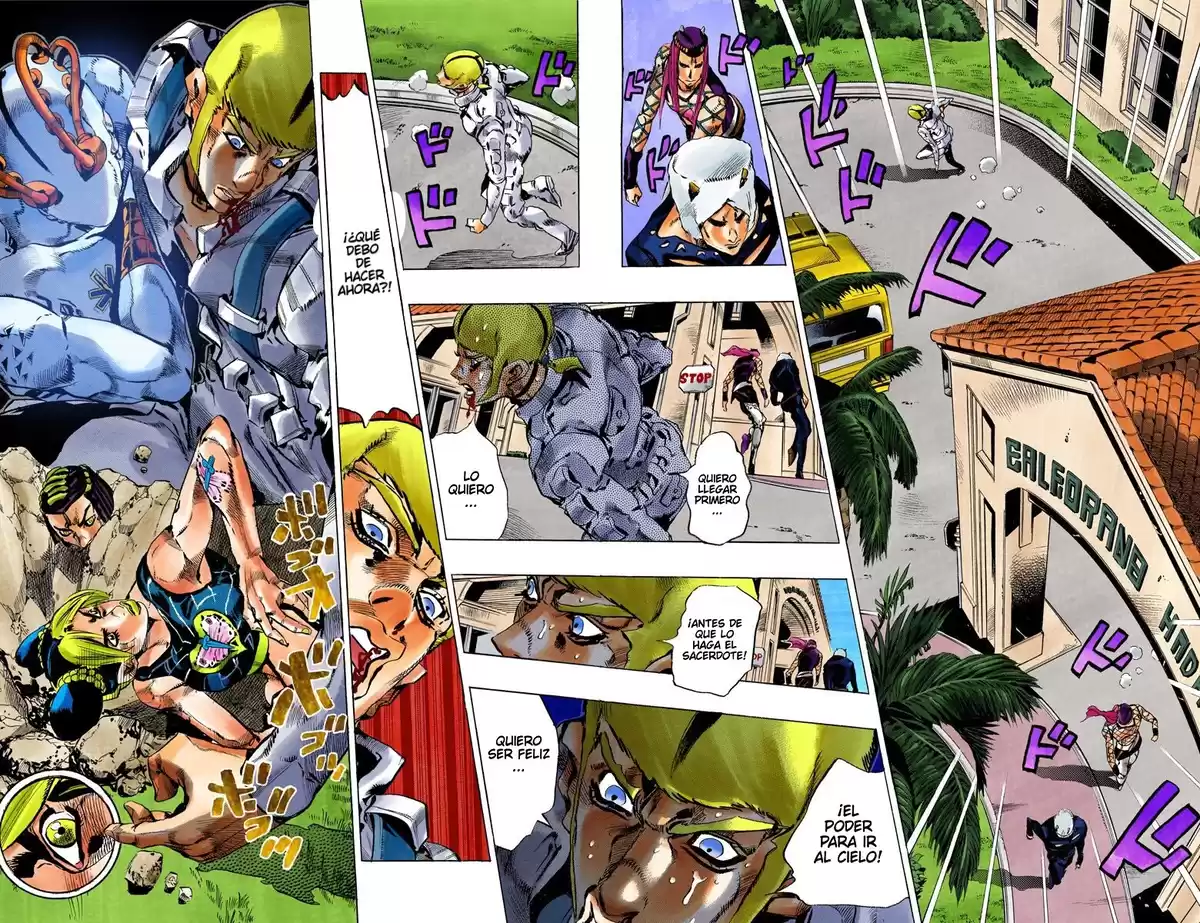 JoJo's Bizarre Adventure Parte 6: Stone Ocean Full Color Capitulo 126: Heavy Weather parte 2 página 4