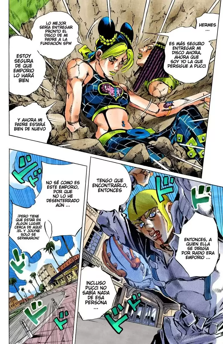 JoJo's Bizarre Adventure Parte 6: Stone Ocean Full Color Capitulo 126: Heavy Weather parte 2 página 5