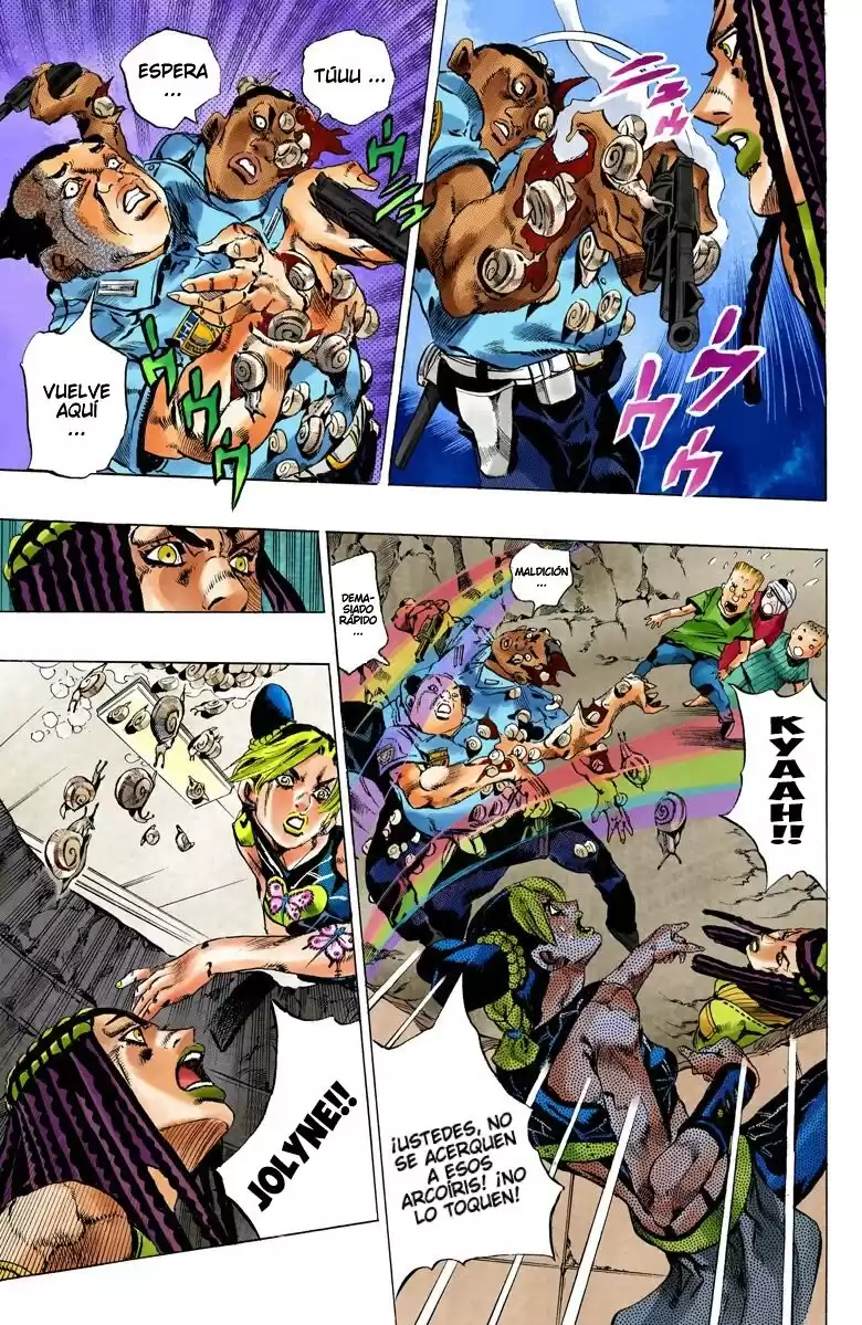 JoJo's Bizarre Adventure Parte 6: Stone Ocean Full Color Capitulo 126: Heavy Weather parte 2 página 8