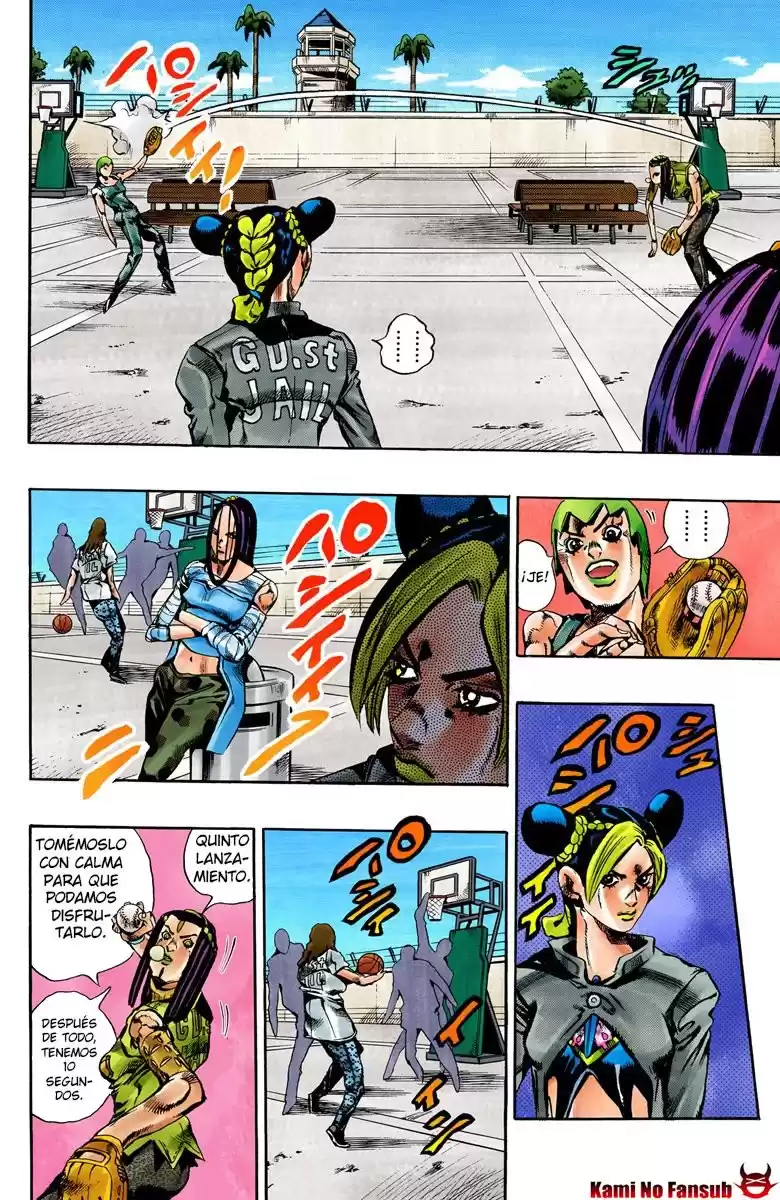 JoJo's Bizarre Adventure Parte 6: Stone Ocean Full Color Capitulo 36: El recaudador Marilyn Manson parte 3 página 6