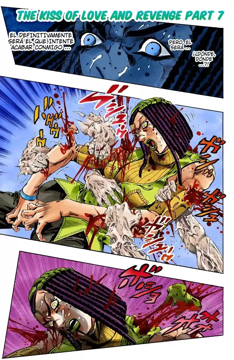 JoJo's Bizarre Adventure Parte 6: Stone Ocean Full Color Capitulo 57: Beso de Amor y Venganza parte 7 página 1