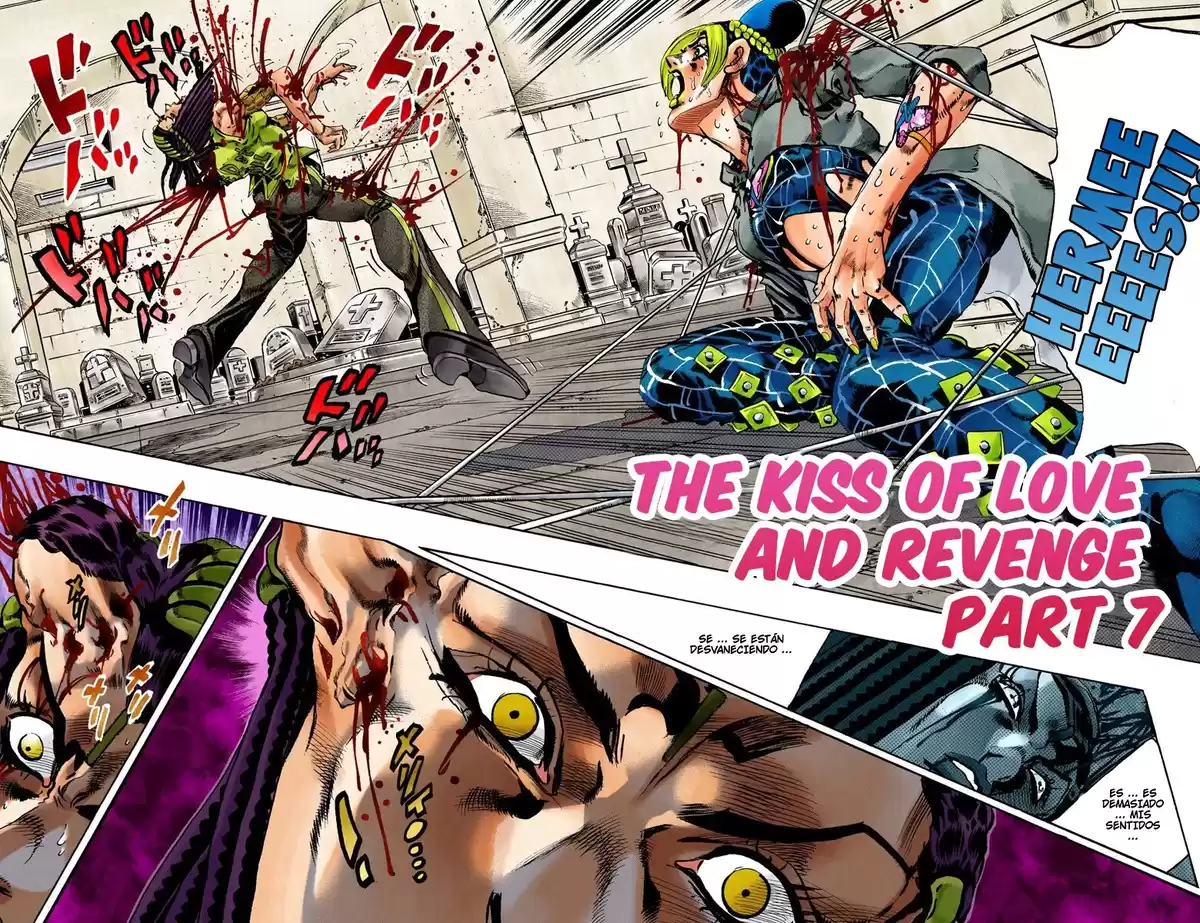 JoJo's Bizarre Adventure Parte 6: Stone Ocean Full Color Capitulo 57: Beso de Amor y Venganza parte 7 página 2