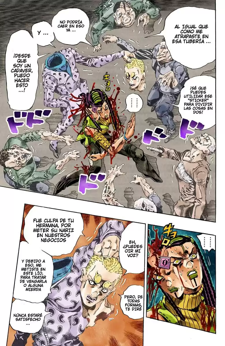 JoJo's Bizarre Adventure Parte 6: Stone Ocean Full Color Capitulo 57: Beso de Amor y Venganza parte 7 página 6