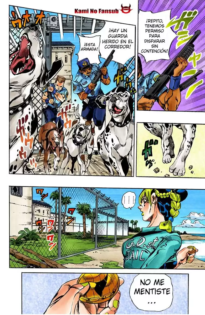 JoJo's Bizarre Adventure Parte 6: Stone Ocean Full Color Capitulo 20: Una melodía prisionera página 5