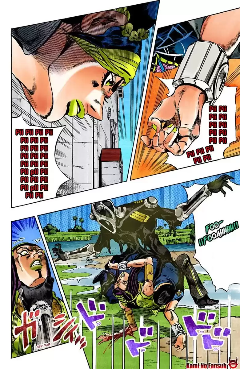 JoJo's Bizarre Adventure Parte 6: Stone Ocean Full Color Capitulo 31: Foo Fighters parte 1 página 13