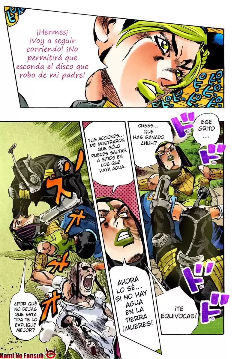 JoJo's Bizarre Adventure Parte 6: Stone Ocean Full Color Capitulo 31: Foo Fighters parte 1 página 14