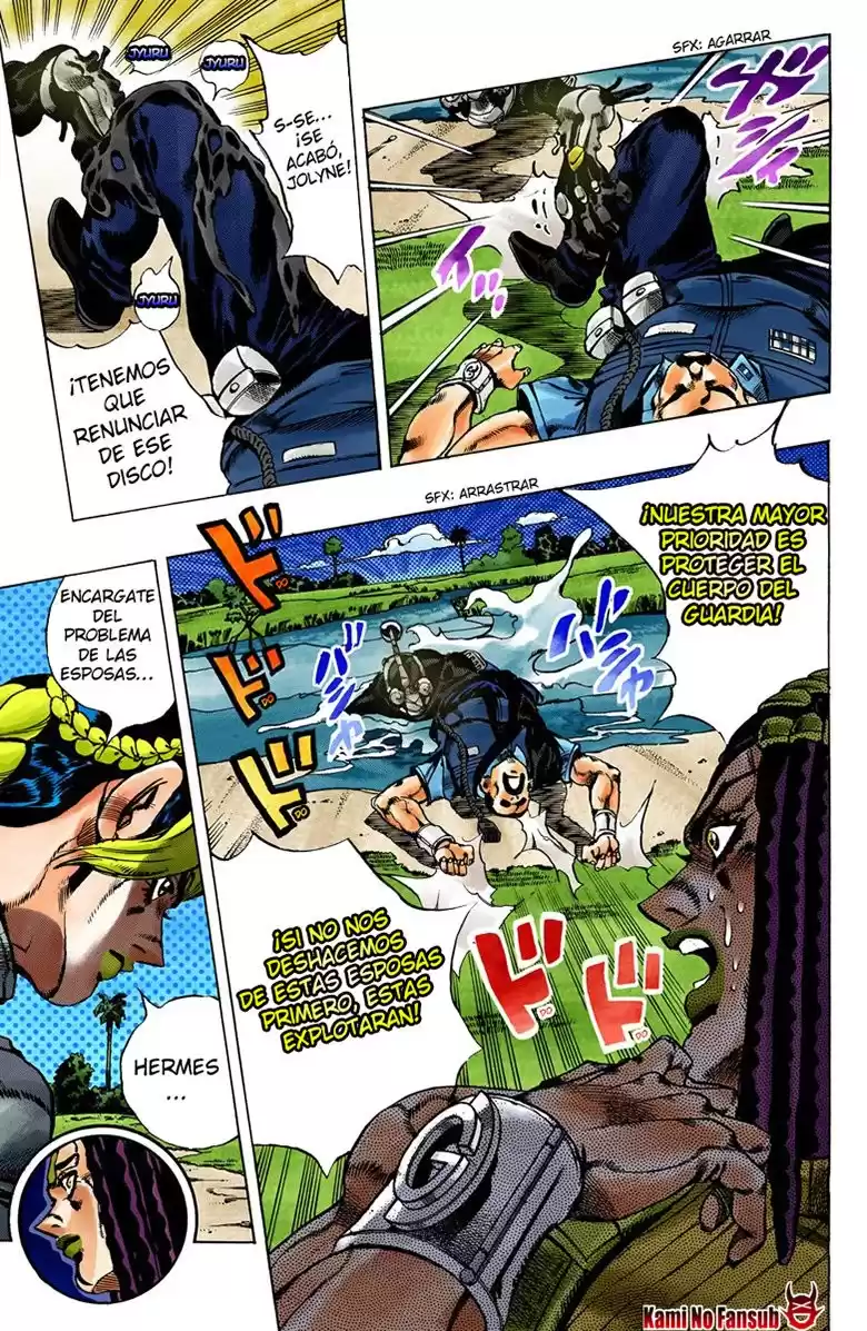 JoJo's Bizarre Adventure Parte 6: Stone Ocean Full Color Capitulo 31: Foo Fighters parte 1 página 4