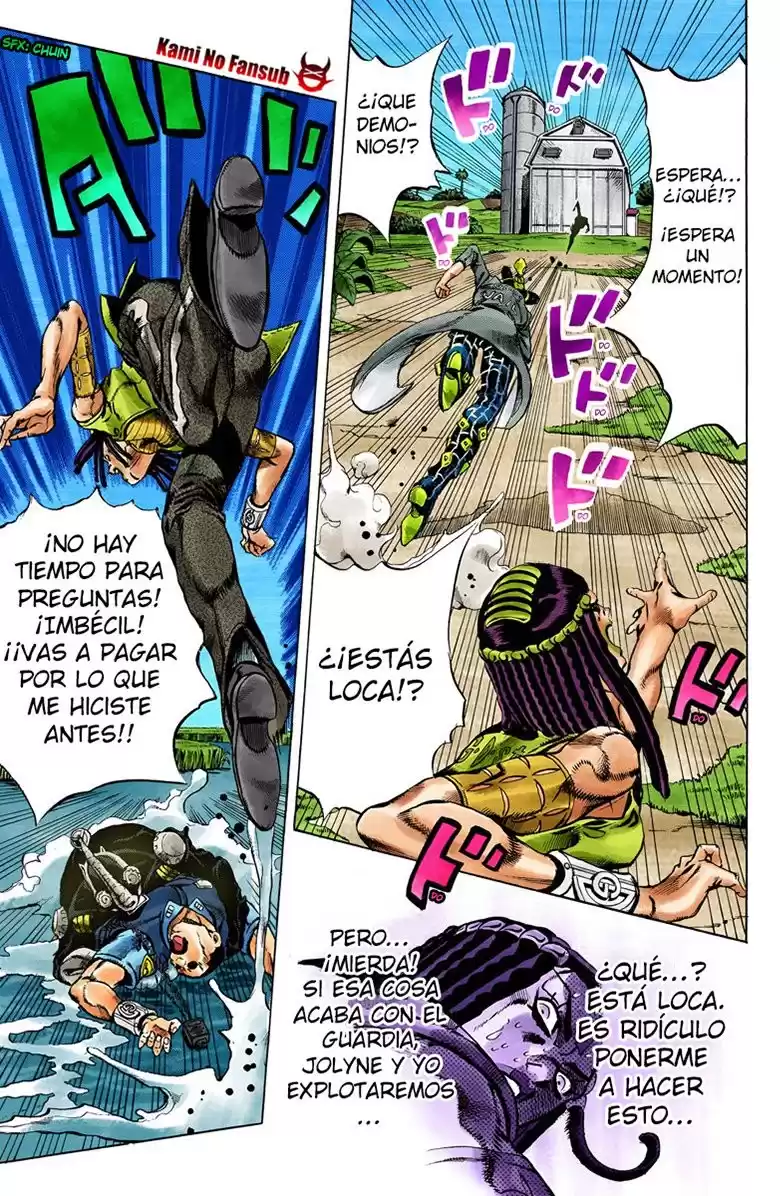 JoJo's Bizarre Adventure Parte 6: Stone Ocean Full Color Capitulo 31: Foo Fighters parte 1 página 6